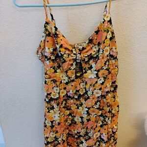 Rewind Floral Dress with Spaghetti Straps